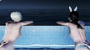 Wb02 escort girl Felicia in high definition anime hentai with small tits.