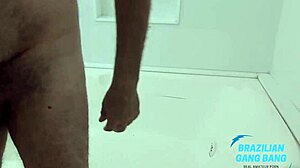 Yo, this old man brought his milf lover for a wild gangbang! Latina gets pounded by big black cocks.