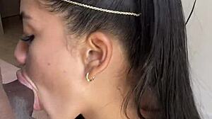 Cute Girl Treats Cock In Couple