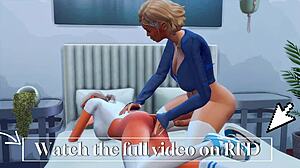 Lustful Futanari Stepmom Seduces Straight Daughter