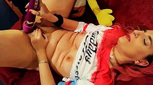 Does Gemma gomory love becoming harley quinn in cum sex toys costumes cosplay?