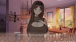 summer clover harem hentai game ep 6 the big blonde step sister rides my giant cock at night