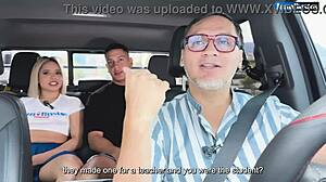 Colombian Maxx Betancur FUCKS Petite Blonde HARD in Car