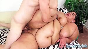 Massive BBW Crystal Blue Throat Fucked!