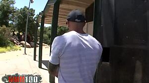 Black Guy Watches Milf Titty Fucked By Huge Cock