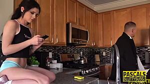 Real Dominated Skinny Ho Gets Pounded In Group Maledom Scene