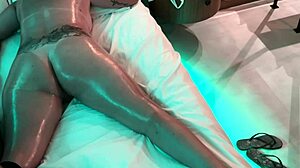Anal massage turns wild with cum dripping everywhere. Oiled big ass and fingering drive me crazy.