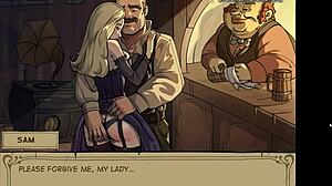 OMG, this horny vampire teen is sucking and riding that big cock! 😍