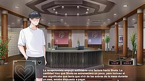 Hentai game twist with wife banging in front of husband at onsen.