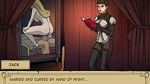 OMG, this horny vampire teen is sucking and riding that big cock! 😍