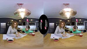 in tsvirtuallovers, shemale teacher fucks student bareback with rimjob