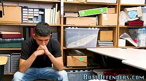 Can you believe this gay teen blowing and riding the cop's huge cock?