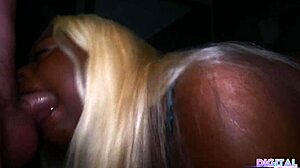 Wow, White Boy Creampies Big Ass Black BBW Bent Over!