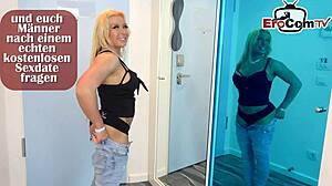 deutsche brunette milf with big tits in private kinky session