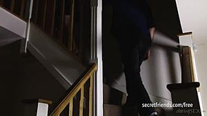 couple gets wild bedroom domination blowjob doggystyle