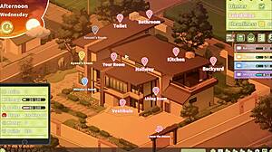 summer clover harem hentai game ep 6 the big blonde step sister rides my giant cock at night