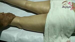Yo, check this Indian lady getting a full body massage!