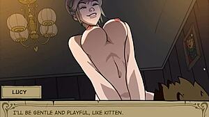 OMG, this horny vampire teen is sucking and riding that big cock! 😍