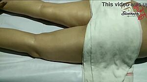 Yo, check this Indian lady getting a full body massage!