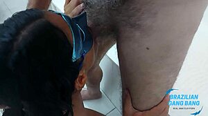 Yo, this old man brought his milf lover for a wild gangbang! Latina gets pounded by big black cocks.