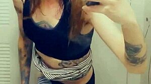 Look at this miniskirt tranny showing her cock.