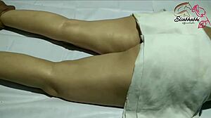 Yo, check this Indian lady getting a full body massage!