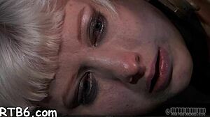 Brave gal viciously fucks her hot ass in hardcore bdsm