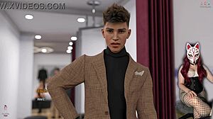 Hey, check out naked hentai action in the dressing room!