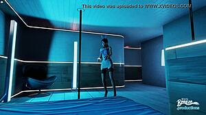 Wb02 escort girl Felicia in high definition anime hentai with small tits.