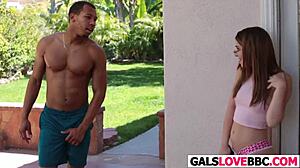 Teen Joseline Kelly fantasizes about huge black cock intensely.