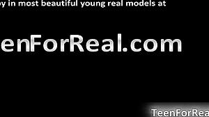 i adore this cute brunette jerking big tits