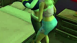 Lesbian couple engage in hot amateur sex with fingering and licking.