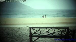 Real Amateur Couple Renews Vows with Public Beach Sex