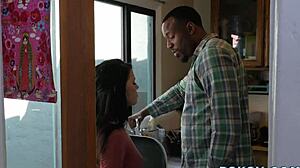 black pornstar feels intense banging passion