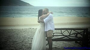 Real Amateur Couple Renews Vows with Public Beach Sex