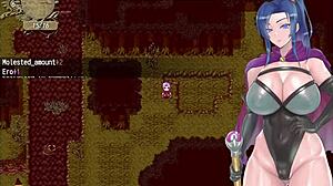 Oh wow, the adventurer loses her virginity to her pink friend in this hentai creampie scene 😘.