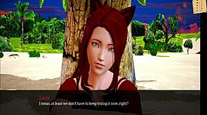 amateur redhead with small tits in homemade erotic cartoon family scene