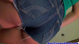 I-I saw these real amateur friends sharing dinner and cock, with piercing and facial cumshot in homemade pov