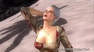ecchi fan service in dead or alive 5 ultimate, christie in sexy dress
