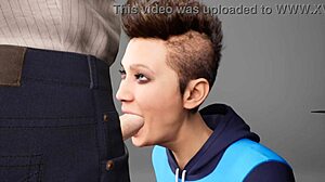 この3Dヘンタイのディープスロートフェラ最高すぎ