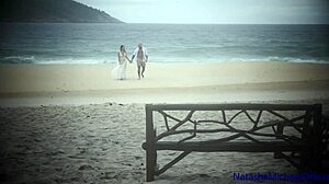 Real Amateur Couple Renews Vows with Public Beach Sex