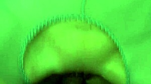 Sexy blond milf fucked in crotchless pantyhose!