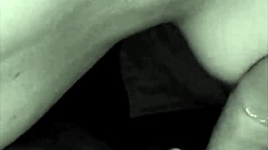 Slut wife with big ass sucks dick in home video, jerking off