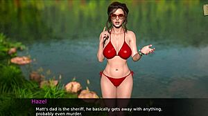 nursing back to pleasure 23 hot brunette flirts with av