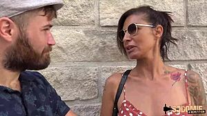 Charlotte explores anal limits with big boobs