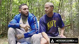 Heteroflexible Buds Skyy Knox & Tony Dangelo Try Anal on Camping Trip