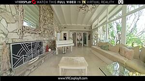 Beth Harmon plays fuck chess in VR with monster cock