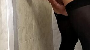 She indulges in passionate sex with her dildo in the steamy bathroom, exploring her deepest desires