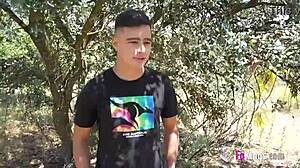 Horny Nurse Fucks Outdoors