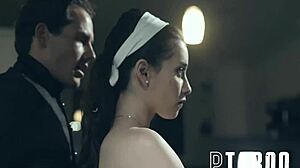 Aria Lee Swallows Cum After Intense Blowjob and Cunilingus Scene